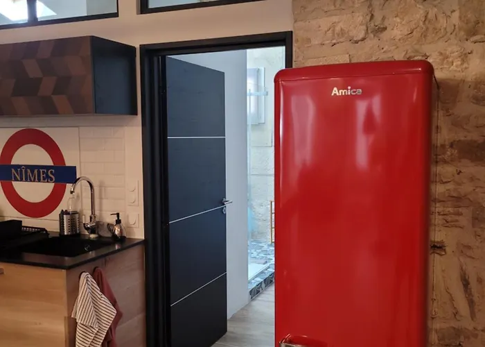 アパート Loft D'Artiste Atypique, Climatise,90 M2 , Hypercentre Nimes Arenes 6 Pers ニーム